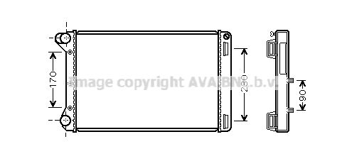 AVA QUALITY COOLING Радиатор, охлаждение двигателя FTA2301